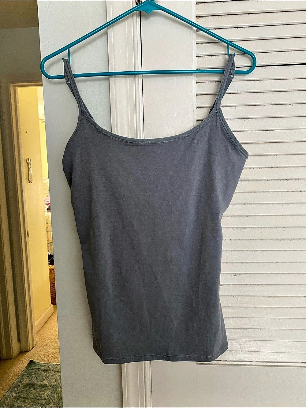 Pact Everyday Shelf Bra Camisole Gray Medium